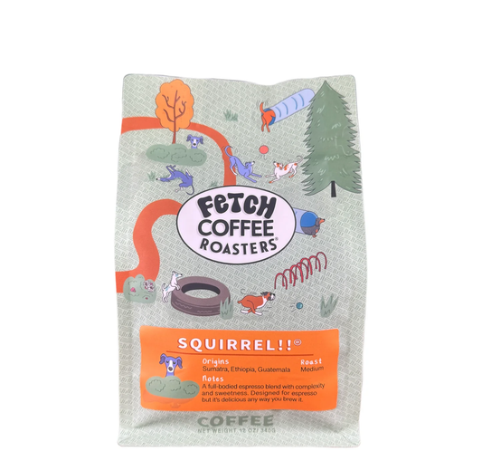 Fetch Coffee Roasters Whole Bean Coffee Squirrel!