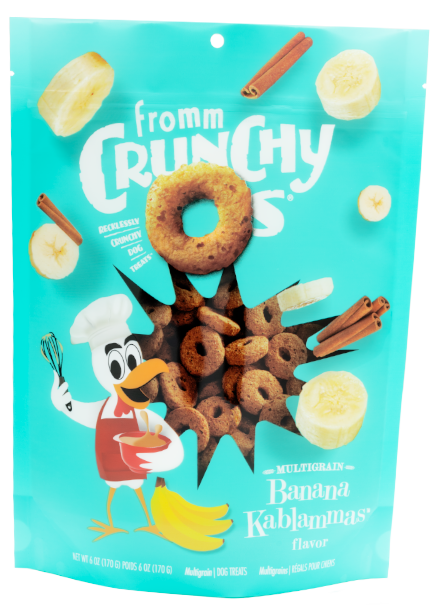 Fromm Crunchy O's Banana Kablammas Dog Treats 6oz