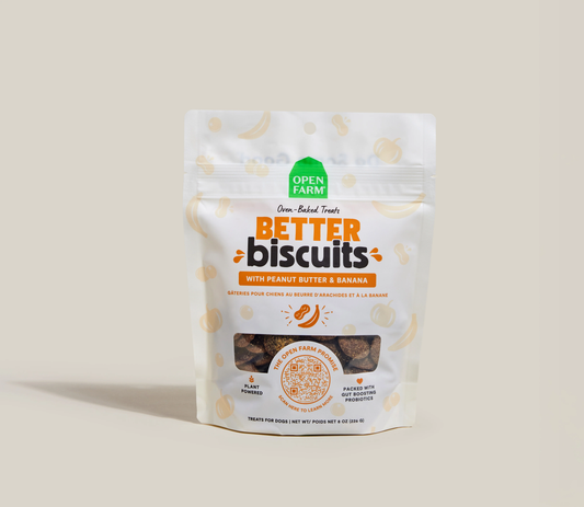 Open Farm Better Biscuits Dog Cookies Peanut Butter