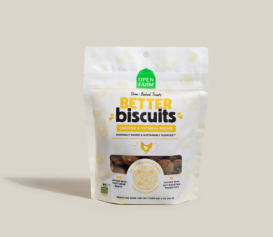 Open Farm Better Biscuits Dog Cookies Chicken