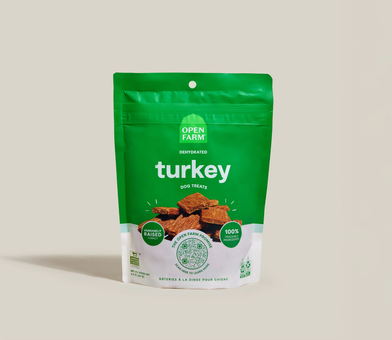 Open Farm Certified Humane Dog Treats Turkey