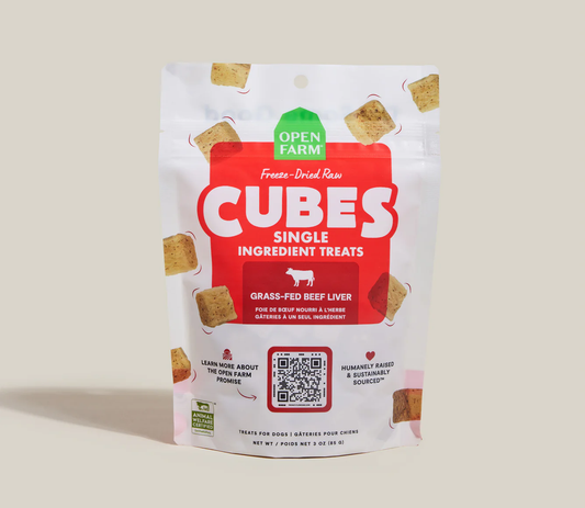 Open Farm Certified Humane Freeze Dried Cubes Beef Liver