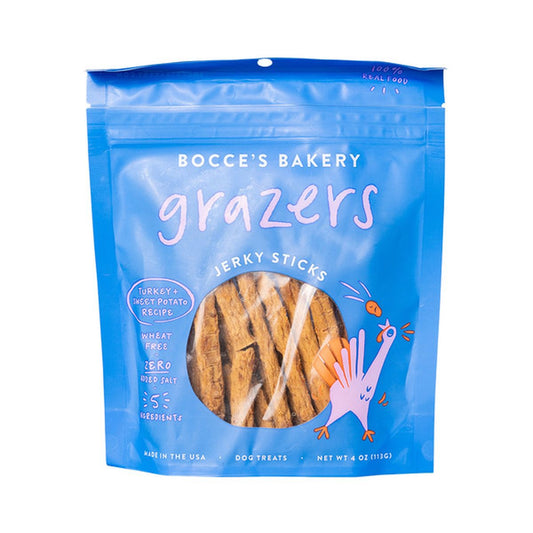 Bocce's Bakery Jerky Sticks Dog Treats Turkey