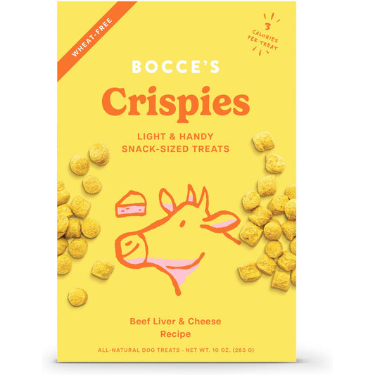 Bocce's Bakery Crispies Dog Treats Beef Liver & Cheese