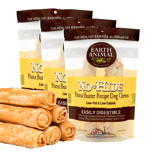 Peanut Butter No Hide Chews Medium 2 pack