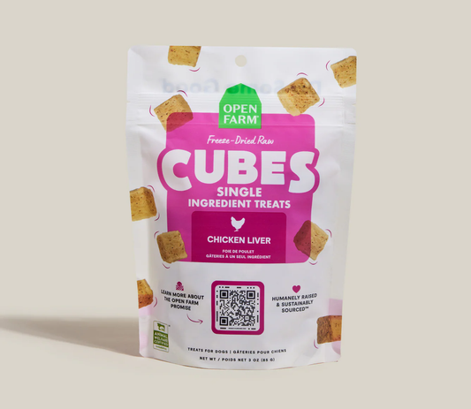 Open Farm Certified Humane Freeze Dried Cubes Chicken Liver