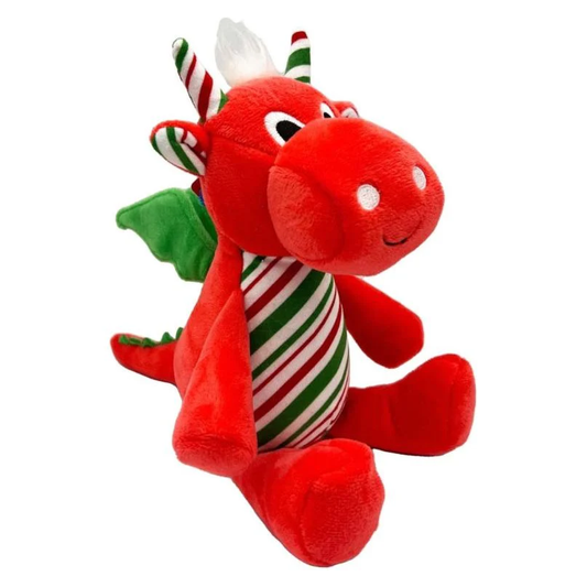 Lulubelles Holiday Snowball Dragon Dog Toy Large