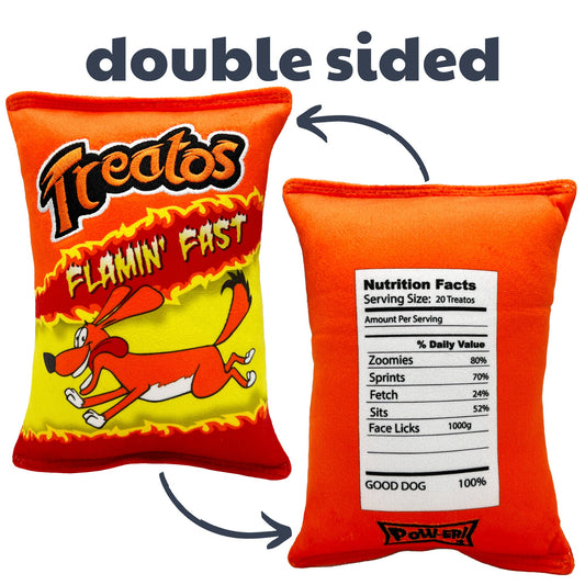 Lulubelles Power Plush Dog Toy Treatos Small